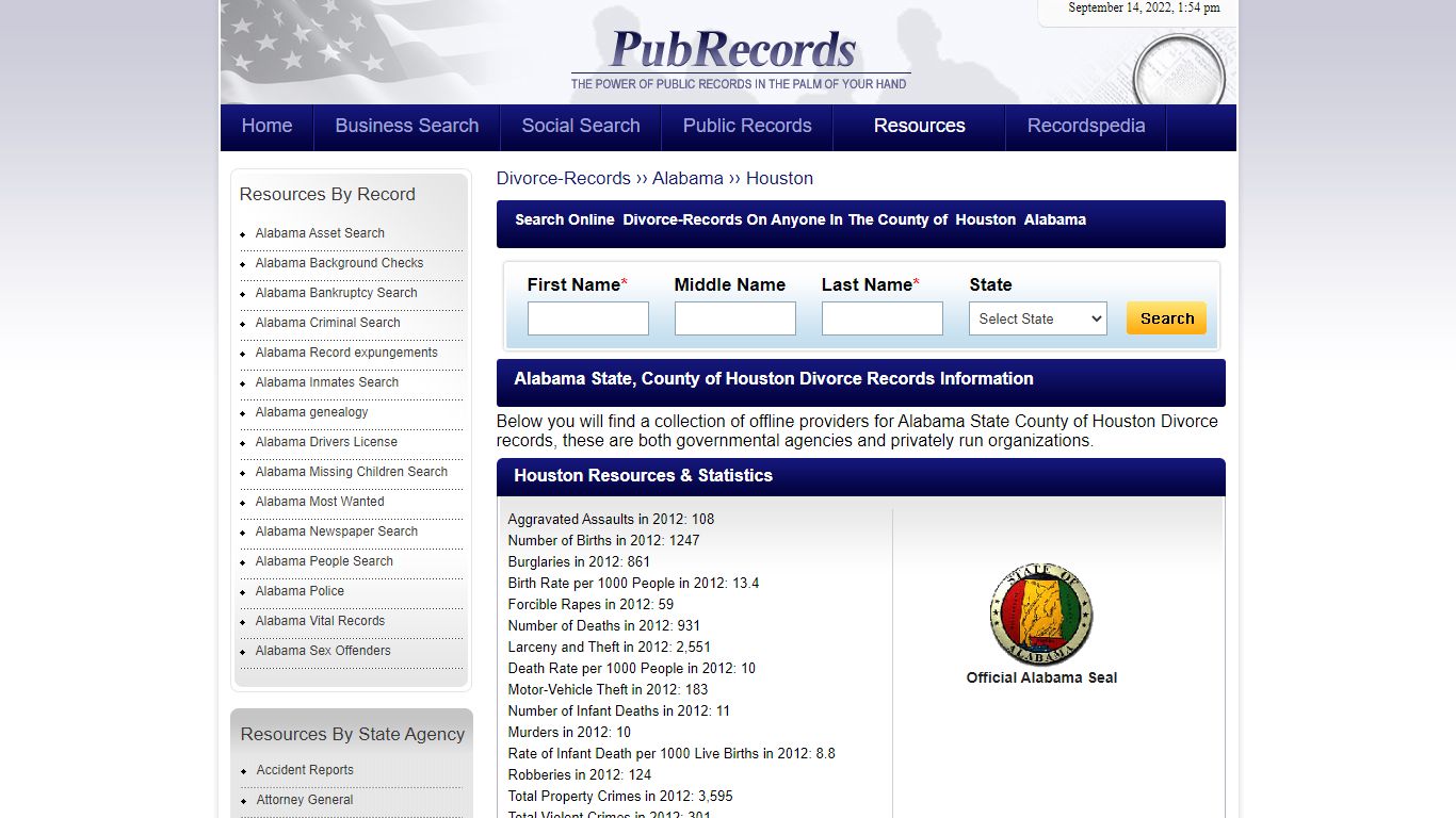 Houston County, Alabama Divorce Records - Pubrecords.com